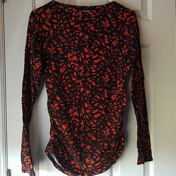 Michael Kors brown/orange top,  Sz M - Picture 5 of 5